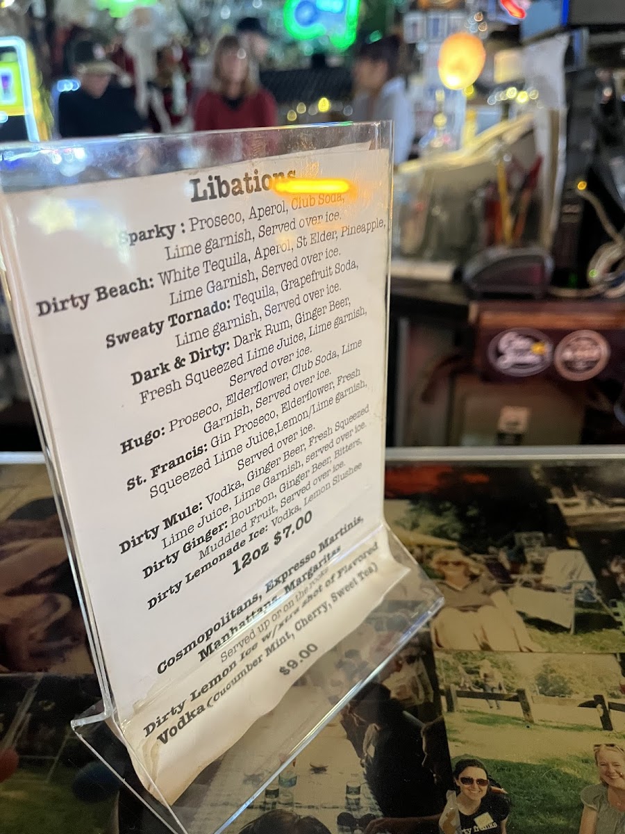 Dirty Franks Menu - Image 5